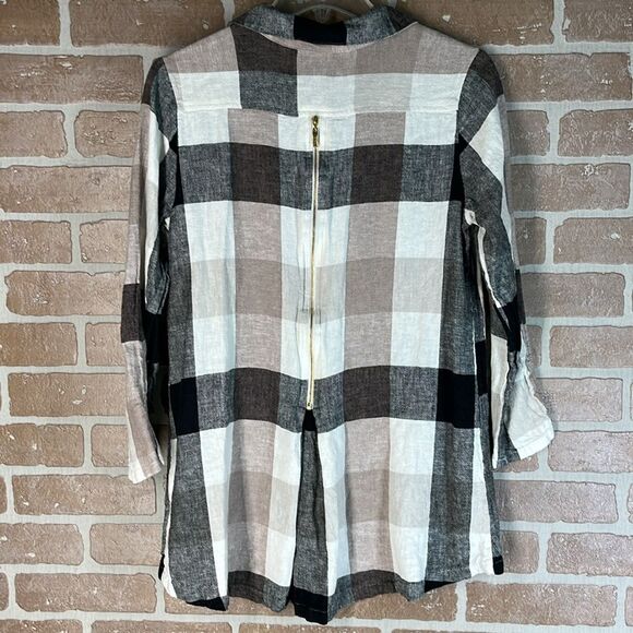 Soft Surroundings Carreux Shirt Plaid Size Small - Picture 2 of 8